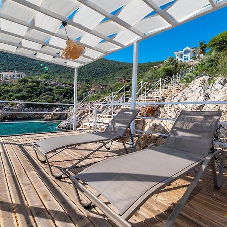 Beachfront White Villa With Private Swimming Pool Kalkan Eksteriør billede