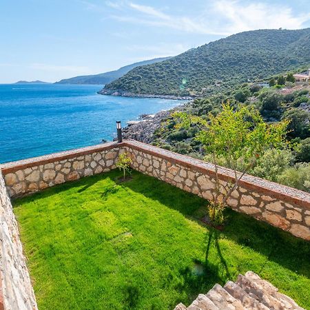 Beachfront White Villa With Private Swimming Pool Kalkan Eksteriør billede